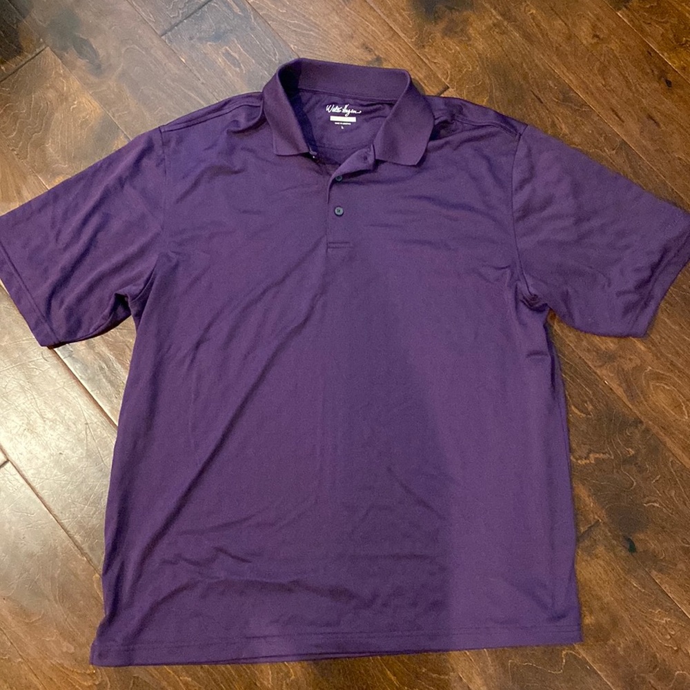 Walter Hagen purple golf polo